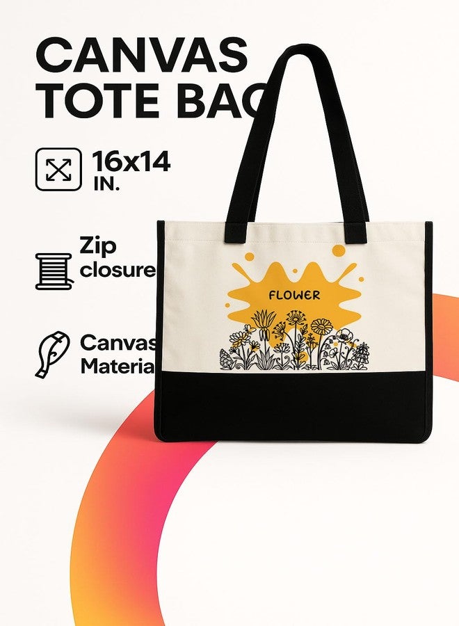 TrendoPrint Eco-Friendly Jute Tote Bag for Women | Reusable Shopping Bag with Sturdy Handles | Large Capacity Multipurpose Handbag for Grocery, Office, Travel & Daily Use (JB39) - Image 4